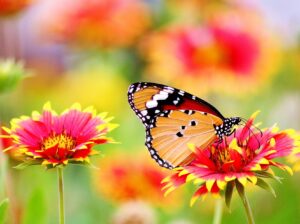 butterfly perched on flower